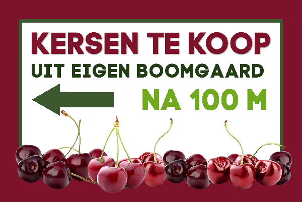 Kijkgat Concurrenten De kerk Kersen te koop – na 100 m Links – fruitteeltshop
