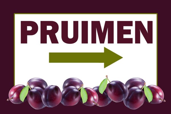 Pruimen– Pijl rechts