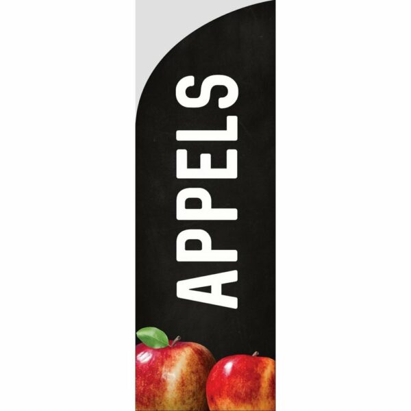 Beachvlag appels 250 krijt (nieuw)