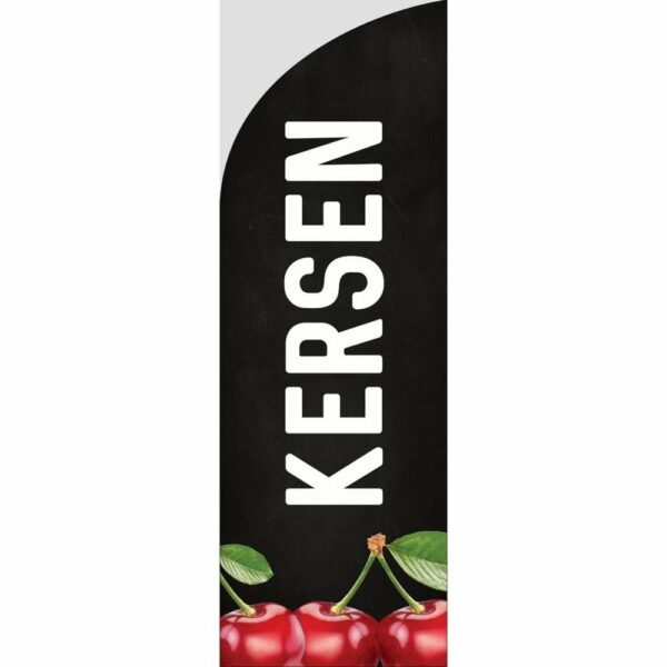 Beachvlag kersen 250 krijt (nieuw)