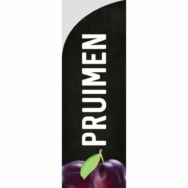 Beachvlag pruimen 250 krijt (nieuw)