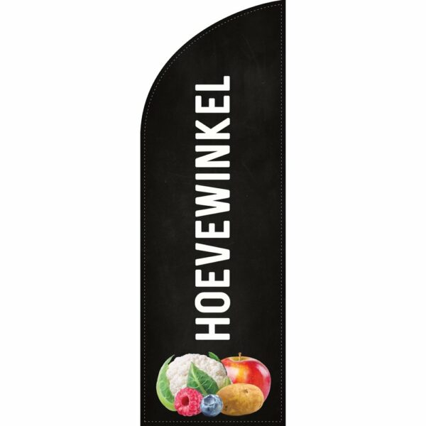 Beachvlag Hoevewinkel 250 krijt (nieuw)