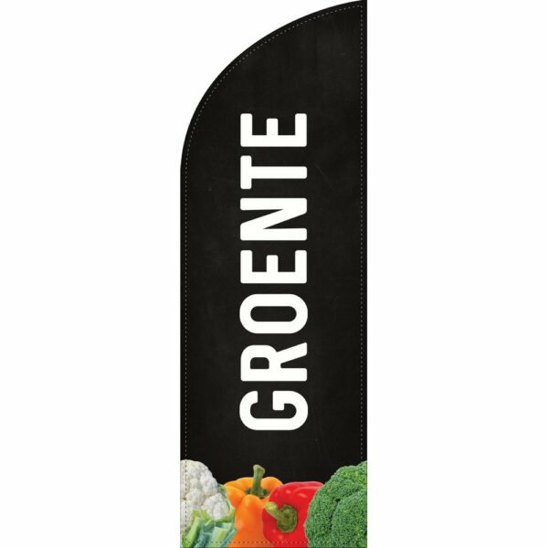 Beachvlag groente 250 krijt (nieuw)